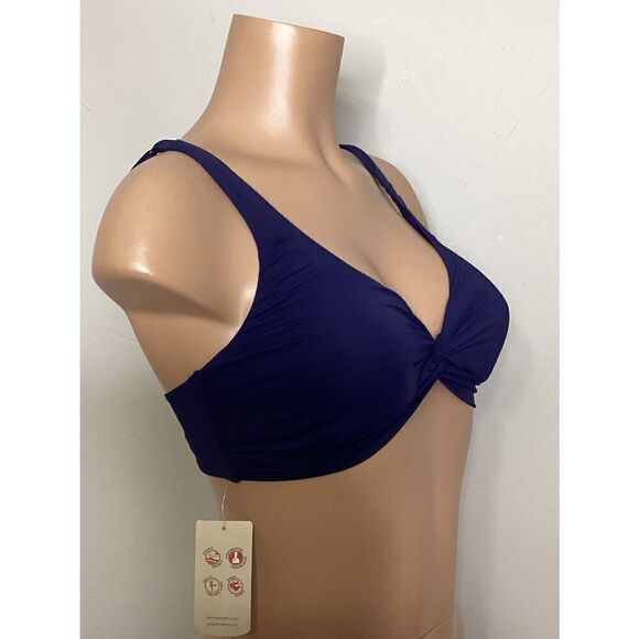 New. Tommy Bahama S- bottom/XS- top navy underwire bikini set. - Picture 8 of 11